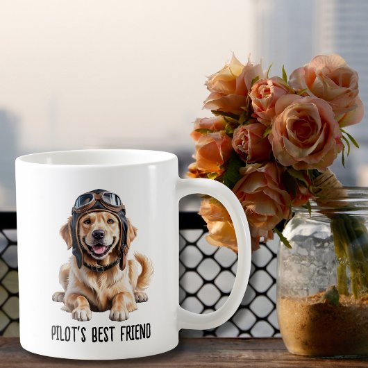 Golden Retriever Hundepilot Bester Freund Niedlich Kaffeetasse
