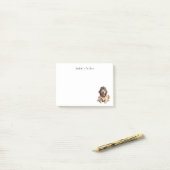 Golden Retriever Hundepilot Bester Freund Niedlich Post-it Klebezettel (Auf Schreibtisch)