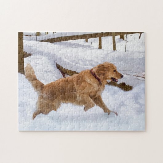 Golden retriever-Hundepuzzlespiel Puzzle (Horizontal)