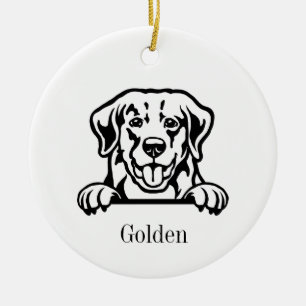 Golden Retriever Hundeschmuck Keramik Ornament