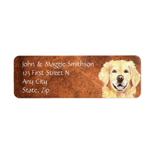 Golden Retriever Hundeschrift (Vorne)