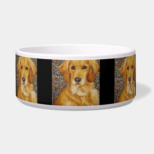 Golden retriever-Hundeschüssel Napf (Vorderseite)