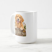 Golden Retriever Hundetasse Kaffeetasse (Vorderseite Links)