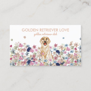 Golden Retriever Hundezeichnung Visitenkarte