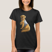 Golden Retriever I Liebe Mama Tattoo Dog Mutter T-Shirt (Vorderseite)