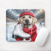 Golden Retriever Ice Hocky Mousepad (Mit Mouse)