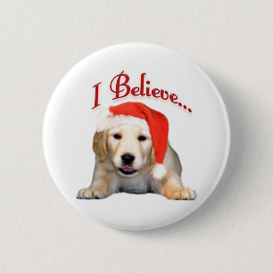 Golden Retriever Ich glaube - Button
