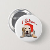 Golden Retriever Ich glaube - Button (Vorne & Hinten)