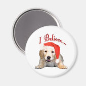 Golden Retriever Ich glaube - Magnet (Vorderseite/Rückseite)