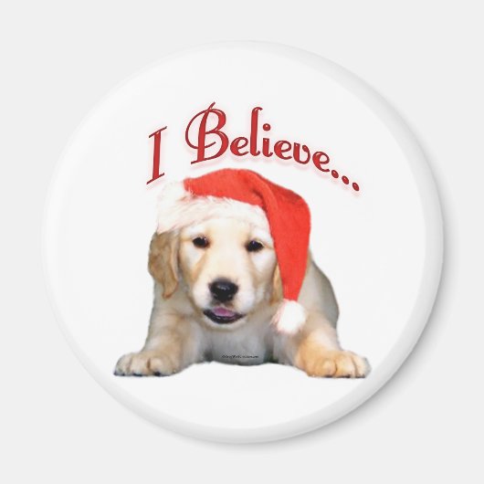 Golden Retriever Ich glaube - Magnet (Vorne)