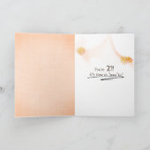 Golden Retriever im 21. Geburtstag Karte (Innenseite)