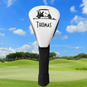 Golden Retriever im Kartenname Golf Headcover