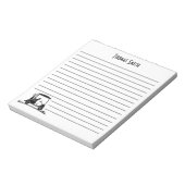 Golden Retriever im Kartenname Notizblock (Rotiert)