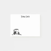 Golden Retriever im Kartenname Post-it Klebezettel (Vorderseite)