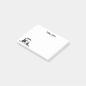 Golden Retriever im Kartenname Post-it Klebezettel (angewinkelt)