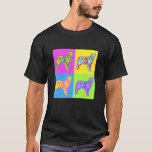 Golden Retriever im Pop-Art-Stil viktorianisch T-Shirt