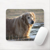 Golden retriever im Wasser Mousepad (Mit Mouse)