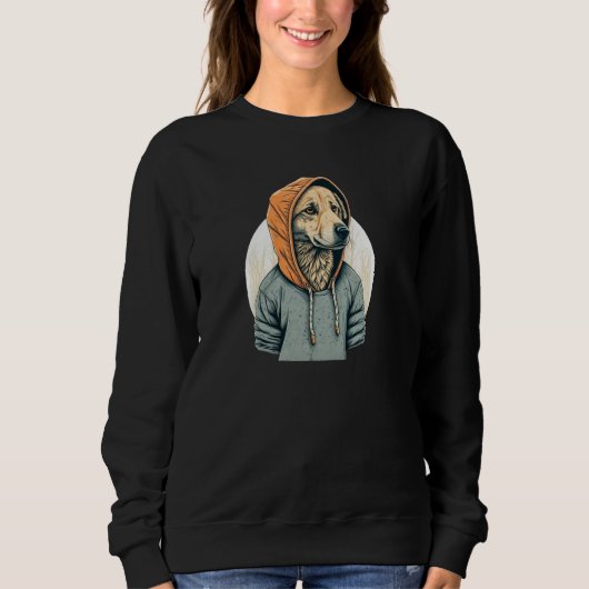 Golden Retriever In A Hoodie Cool K9 Light Pul Ho (Vorderseite)