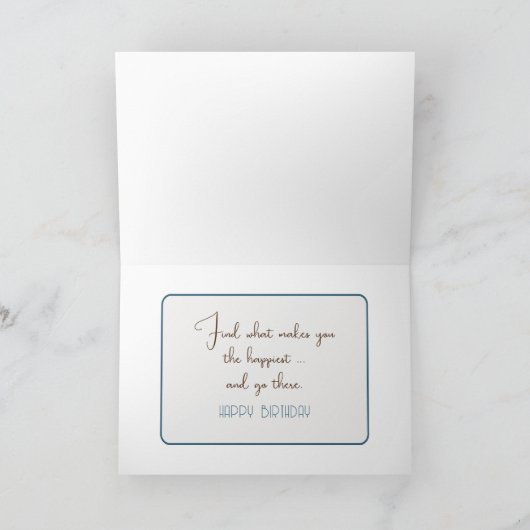 Golden Retriever in Beach Wave Karte (Innenseite)