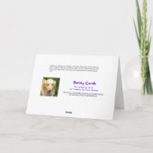 Golden Retriever in Cone Wohlfühlen Karte (Rückseite)