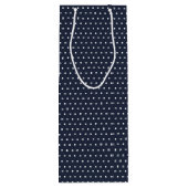 Golden Retriever in den Gängen auf Polka-Punkten Geschenktüte Für Weinflaschen (Rückseite)