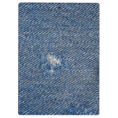 Golden Retriever in Denim Hole Klemmbrett (Rückseite)