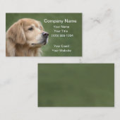 Golden retriever in der Nahaufnahme Visitenkarte (Vorne/Hinten)