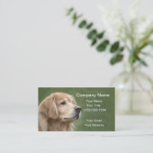 Golden retriever in der Nahaufnahme Visitenkarte (Stehend Vorderseite)