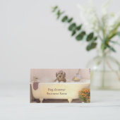 Golden retriever in der visitenkarte (Stehend Vorderseite)