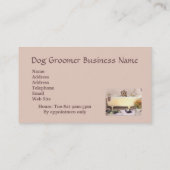 Golden retriever in der visitenkarte (Rückseite)