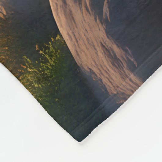 Golden Retriever in Fantasy Rainbow River Fleecedecke (Ecke)