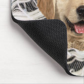Golden Retriever in Frayed Denim Mousepad (Ecke)
