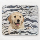 Golden Retriever in Frayed Denim Mousepad (Vorne)