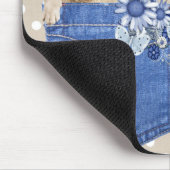 Golden Retriever in Jean Pocket Mousepad (Ecke)