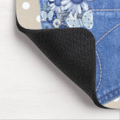 Golden Retriever in Jean Pocket Mousepad (Ecke)