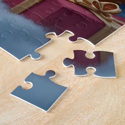 Golden Retriever in Santa’s Workshop Christmas Puzzle (Seite)