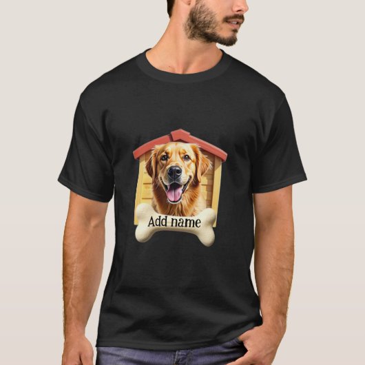Golden Retriever - Individuell anpassbare Print on T-Shirt (Vorderseite)