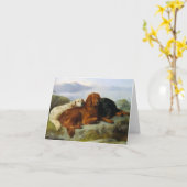 Golden retriever, Iren und Gordon-Setzer Notecard Karte (Gelbe Blume)