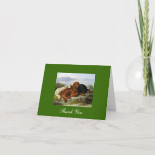 Golden Retriever, Irish & Gordon Setter Vielen Dan Dankeskarte
