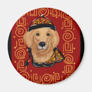 Golden Retriever Jahr des Hundes Magnet