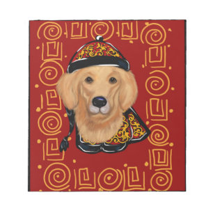 Golden Retriever Jahr des Hundes Notizblock