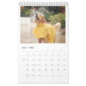 Golden retriever-jährlicher Kalender 2018 (Mär 2026)