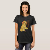 Golden Retriever Japanese Gamer Men Boy Funny Vide T-Shirt (Vorne ganz)