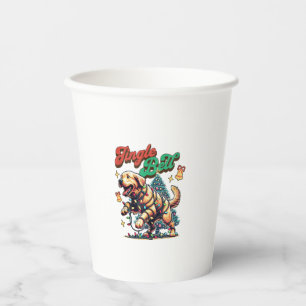 Golden Retriever Jingle Bell Weihnachtsfeiertag Pappbecher