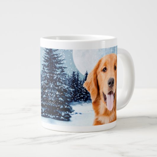 Golden Retriever Jumbo Tasse (Vorderseite Rechts)