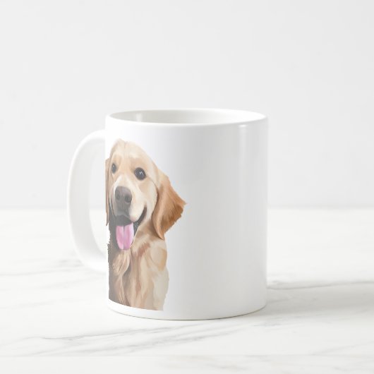 Golden retriever kaffeetasse (Vorderseite Links)