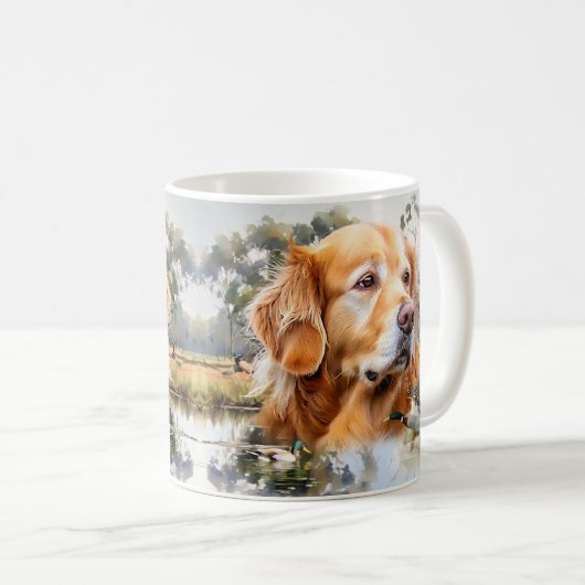 Golden Retriever Kaffeetasse (VorderseiteRechts)