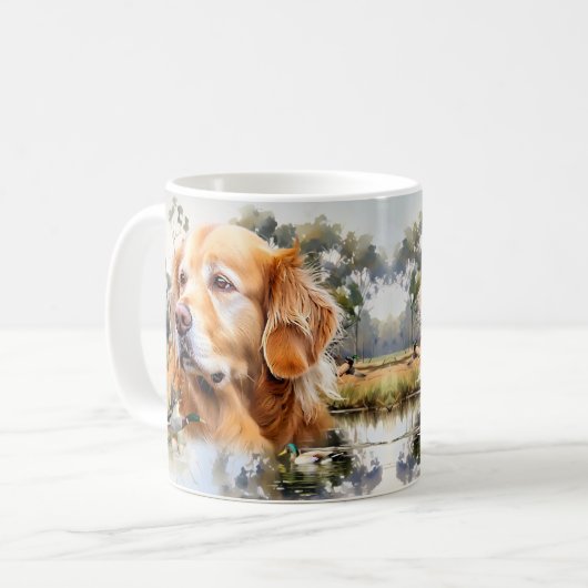 Golden Retriever Kaffeetasse (Vorderseite Links)