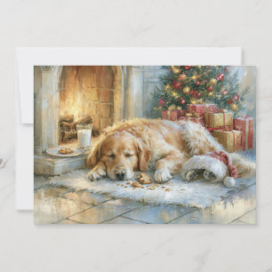 Golden Retriever Kamin Weihnachten