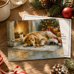 Golden Retriever Kamin Weihnachten